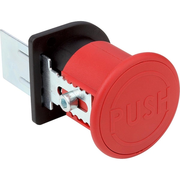Kipp Emergency Opener, Plastic Black, Push Button Comp:Plastic Comp:Red, Bn=8/10, P=60-80 K1497.96080 - main